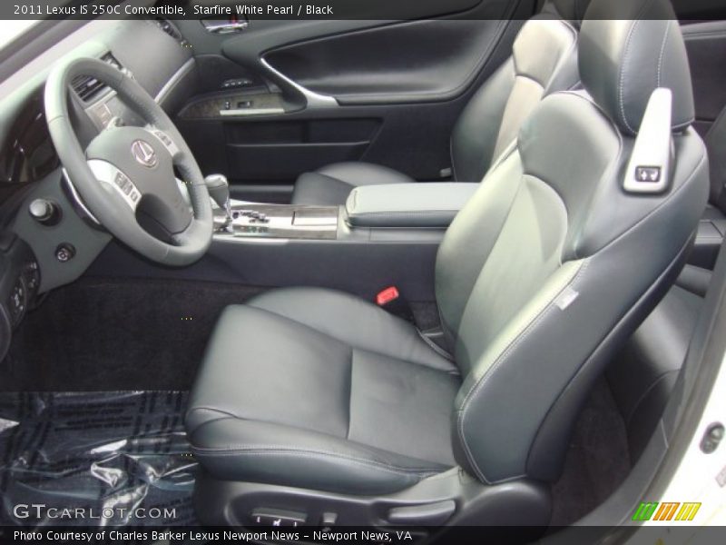  2011 IS 250C Convertible Black Interior
