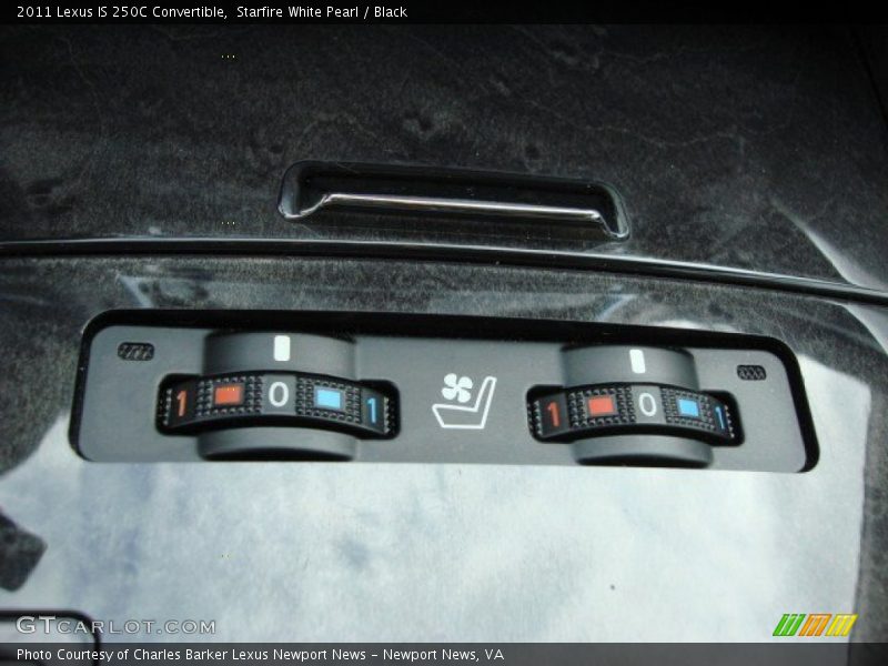 Starfire White Pearl / Black 2011 Lexus IS 250C Convertible