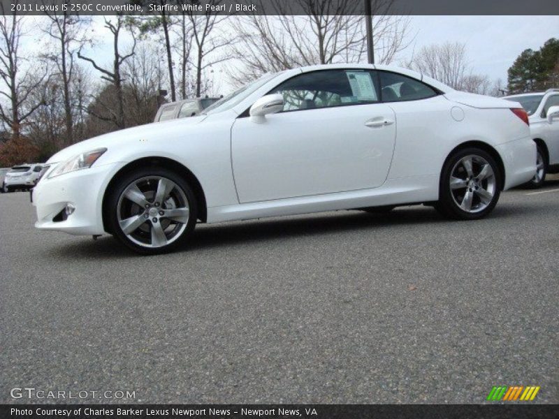Starfire White Pearl / Black 2011 Lexus IS 250C Convertible