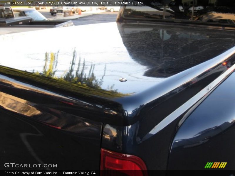 True Blue Metallic / Black 2006 Ford F350 Super Duty XLT Crew Cab 4x4 Dually