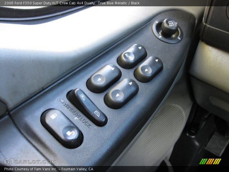 True Blue Metallic / Black 2006 Ford F350 Super Duty XLT Crew Cab 4x4 Dually