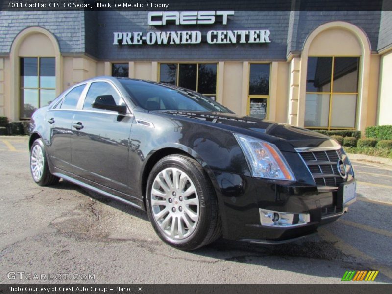 Black Ice Metallic / Ebony 2011 Cadillac CTS 3.0 Sedan