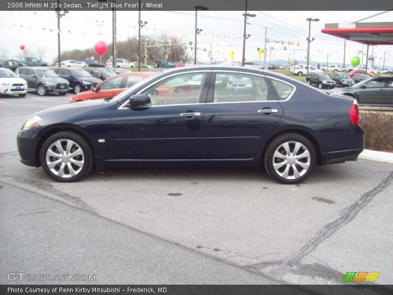 Twilight Blue Pearl / Wheat 2006 Infiniti M 35x Sedan