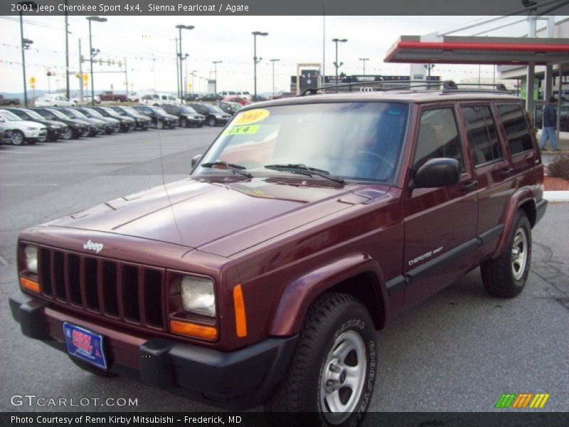 Sienna Pearlcoat / Agate 2001 Jeep Cherokee Sport 4x4