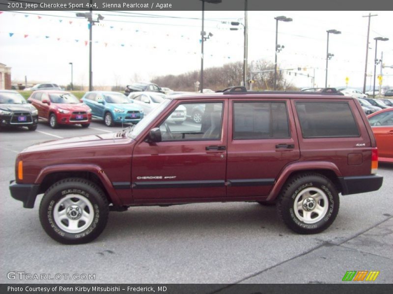 Sienna Pearlcoat / Agate 2001 Jeep Cherokee Sport 4x4