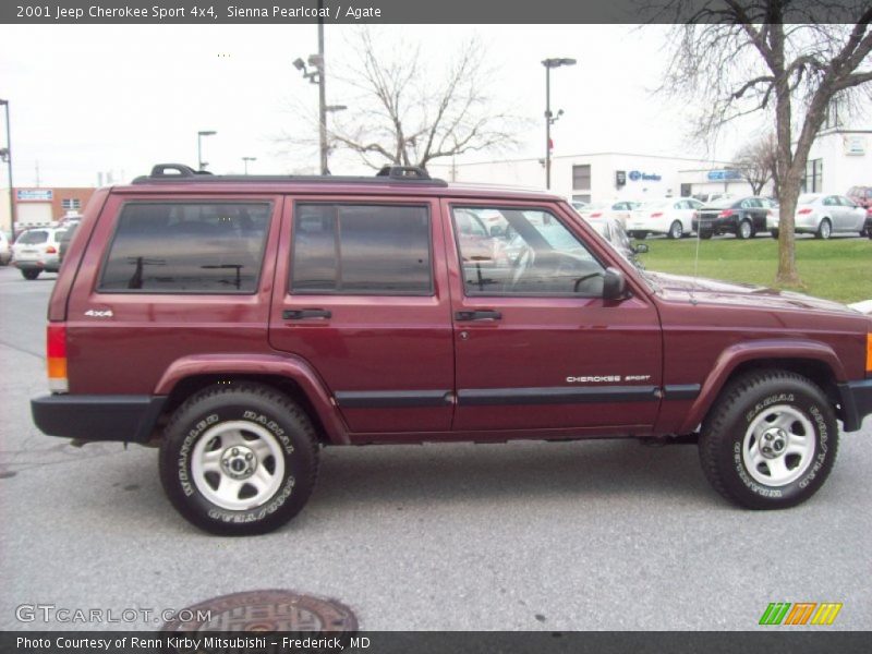 Sienna Pearlcoat / Agate 2001 Jeep Cherokee Sport 4x4