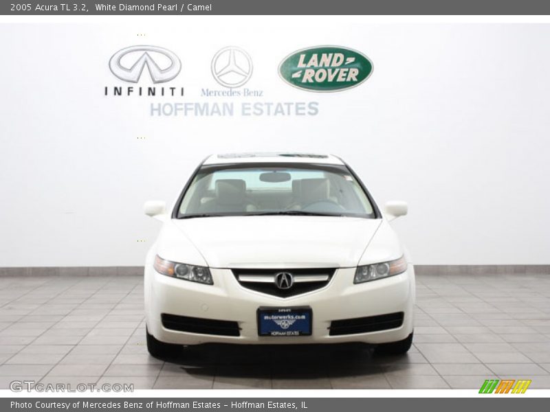 White Diamond Pearl / Camel 2005 Acura TL 3.2