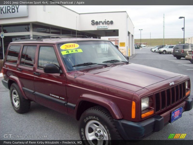 Sienna Pearlcoat / Agate 2001 Jeep Cherokee Sport 4x4