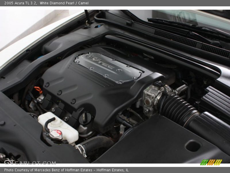 White Diamond Pearl / Camel 2005 Acura TL 3.2