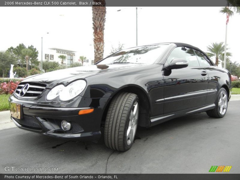 Black / Black 2006 Mercedes-Benz CLK 500 Cabriolet