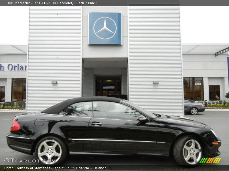 Black / Black 2006 Mercedes-Benz CLK 500 Cabriolet