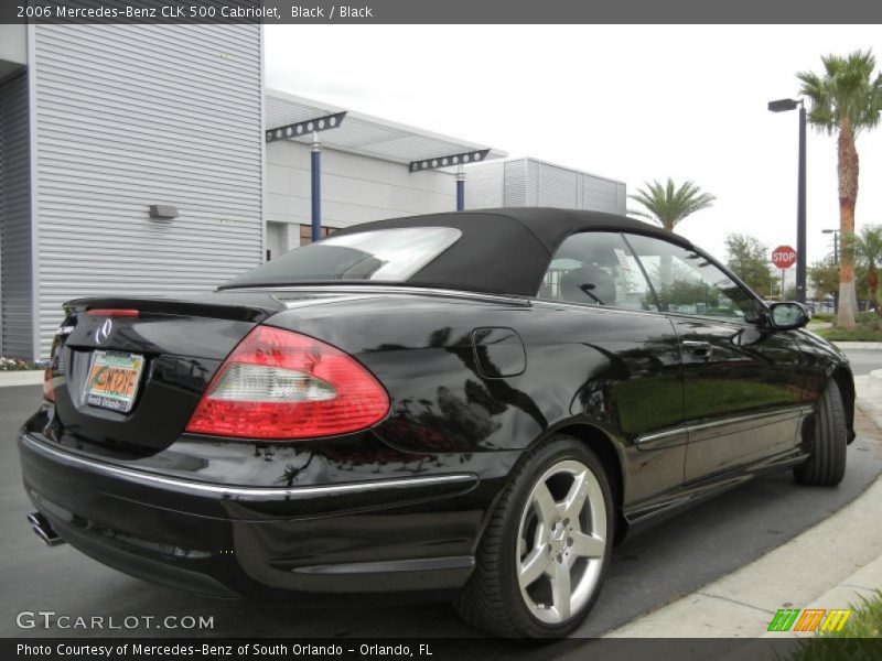 Black / Black 2006 Mercedes-Benz CLK 500 Cabriolet
