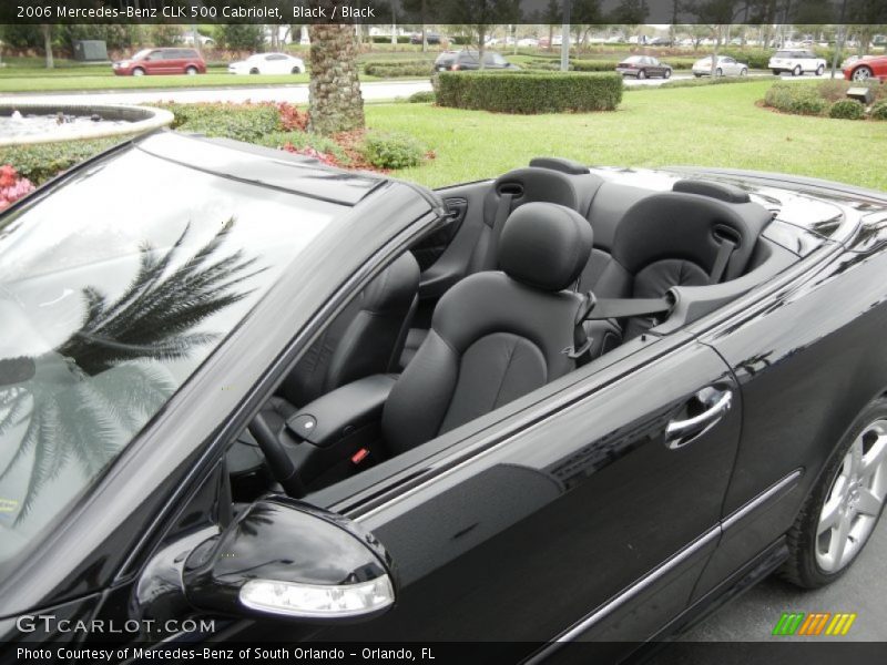 Black / Black 2006 Mercedes-Benz CLK 500 Cabriolet