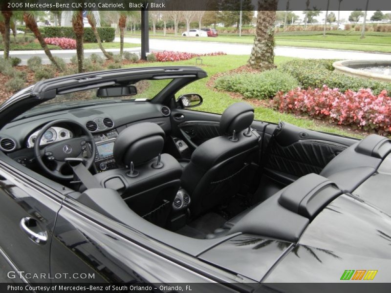 Black / Black 2006 Mercedes-Benz CLK 500 Cabriolet