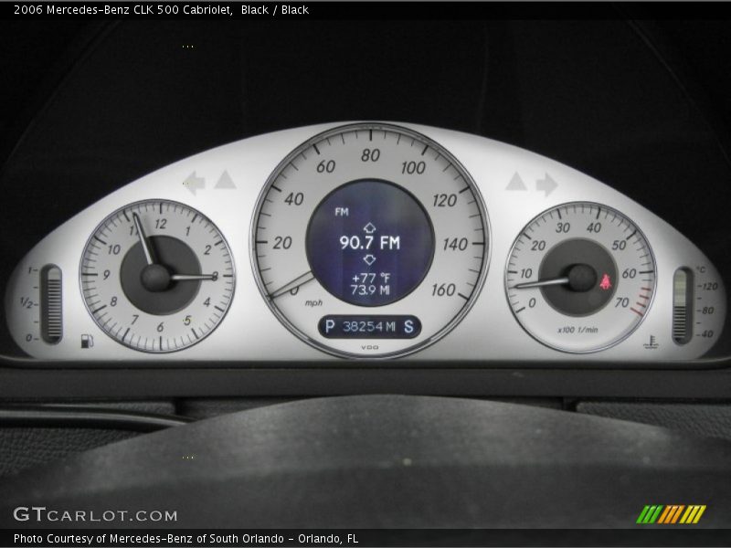  2006 CLK 500 Cabriolet 500 Cabriolet Gauges