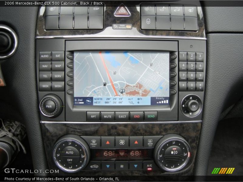 Controls of 2006 CLK 500 Cabriolet