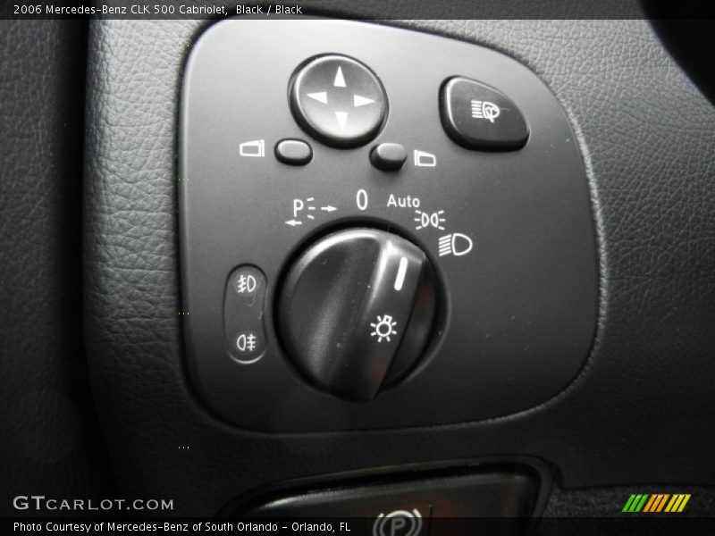 Controls of 2006 CLK 500 Cabriolet
