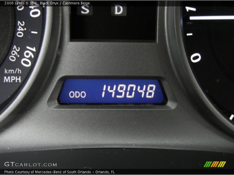 Black Onyx / Cashmere Beige 2006 Lexus IS 350