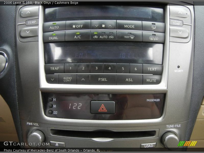 Black Onyx / Cashmere Beige 2006 Lexus IS 350