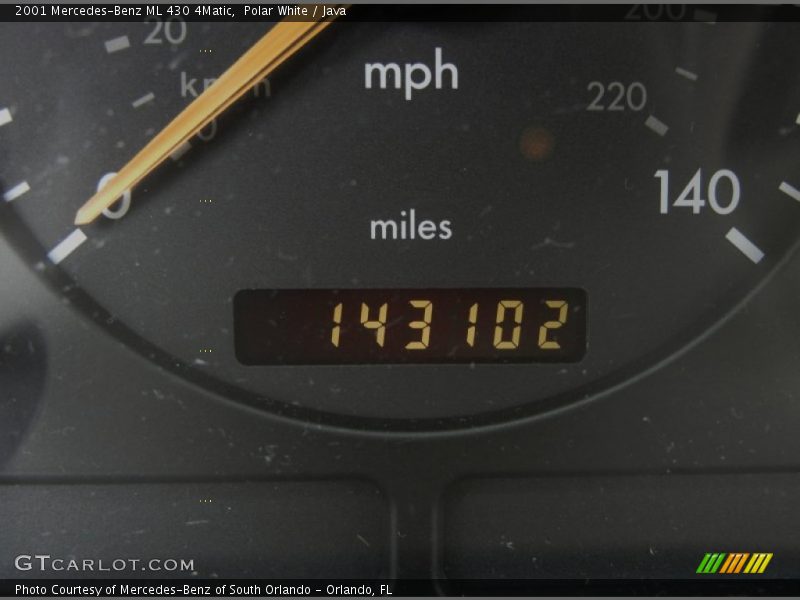 Polar White / Java 2001 Mercedes-Benz ML 430 4Matic