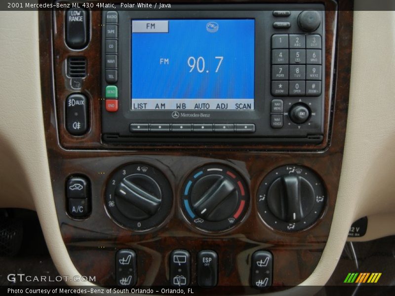 Controls of 2001 ML 430 4Matic