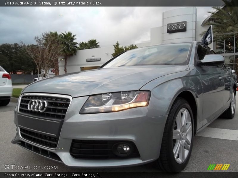 Quartz Gray Metallic / Black 2010 Audi A4 2.0T Sedan