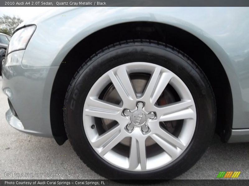 Quartz Gray Metallic / Black 2010 Audi A4 2.0T Sedan
