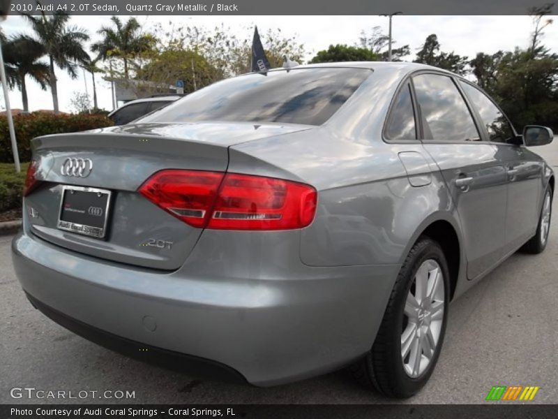 Quartz Gray Metallic / Black 2010 Audi A4 2.0T Sedan