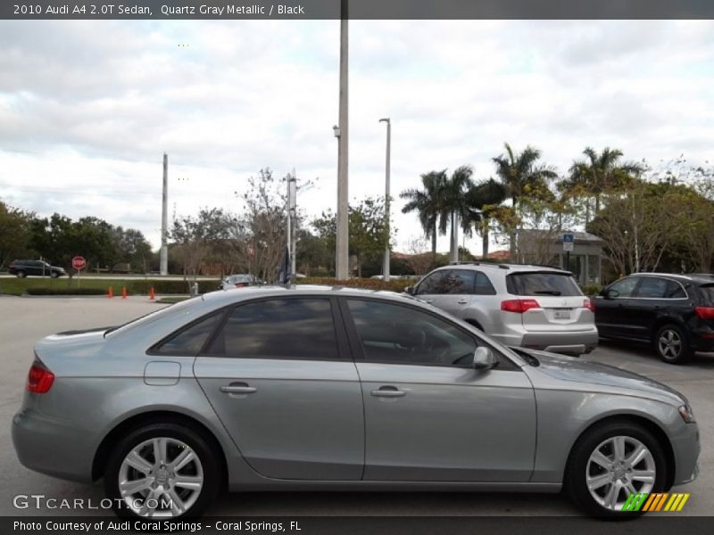 Quartz Gray Metallic / Black 2010 Audi A4 2.0T Sedan