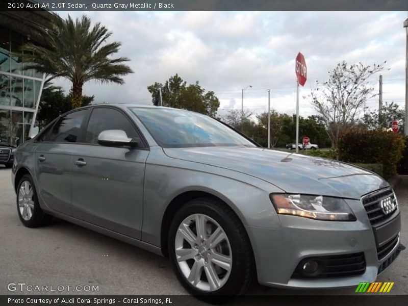 Quartz Gray Metallic / Black 2010 Audi A4 2.0T Sedan