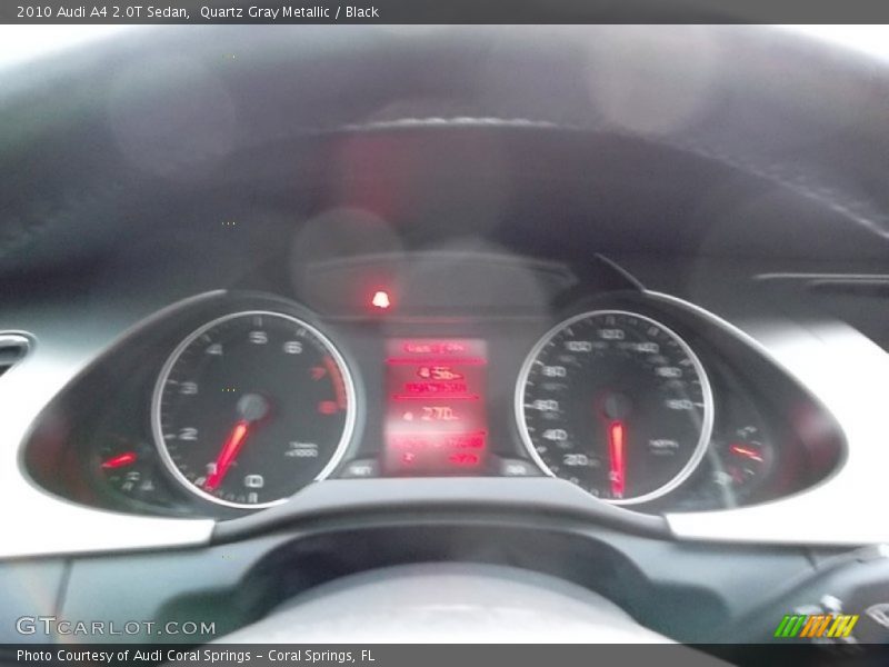 Quartz Gray Metallic / Black 2010 Audi A4 2.0T Sedan