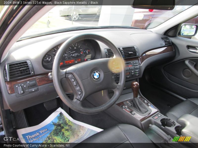 Black Sapphire Metallic / Black 2004 BMW 3 Series 325xi Wagon