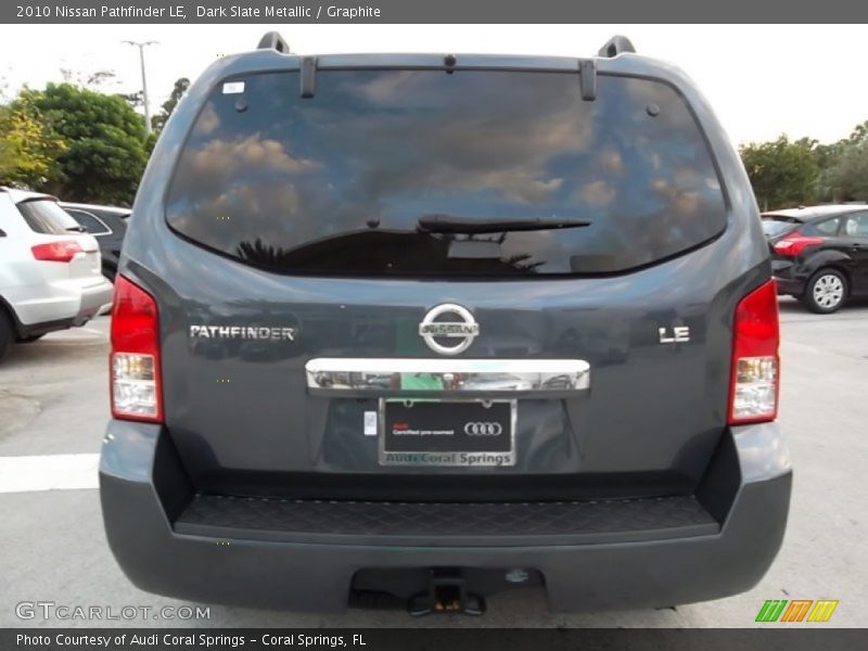 Dark Slate Metallic / Graphite 2010 Nissan Pathfinder LE