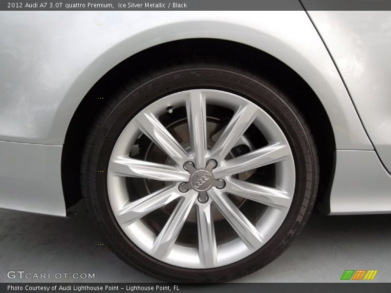 Ice Silver Metallic / Black 2012 Audi A7 3.0T quattro Premium