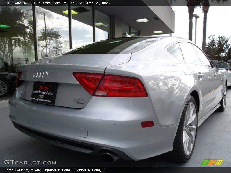 Ice Silver Metallic / Black 2012 Audi A7 3.0T quattro Premium