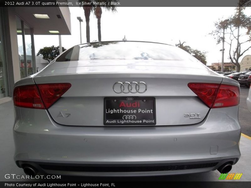 Ice Silver Metallic / Black 2012 Audi A7 3.0T quattro Premium