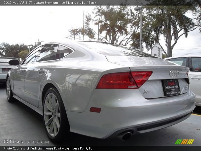 Ice Silver Metallic / Black 2012 Audi A7 3.0T quattro Premium