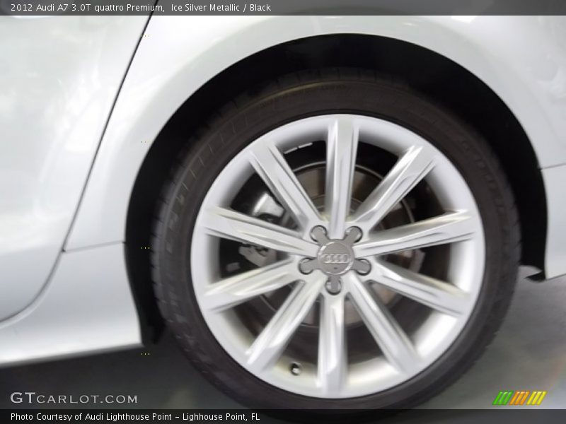 Ice Silver Metallic / Black 2012 Audi A7 3.0T quattro Premium