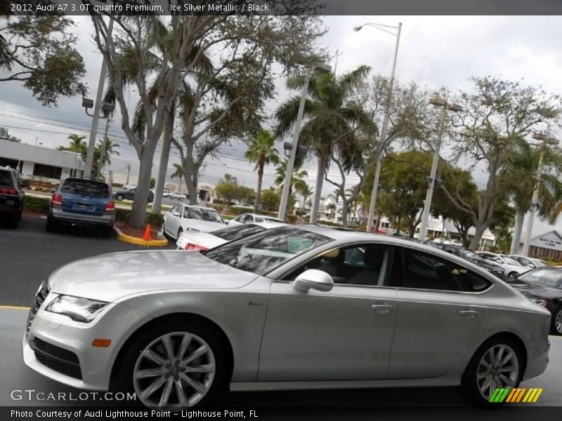 Ice Silver Metallic / Black 2012 Audi A7 3.0T quattro Premium