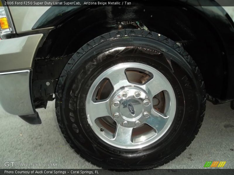 Arizona Beige Metallic / Tan 2006 Ford F250 Super Duty Lariat SuperCab