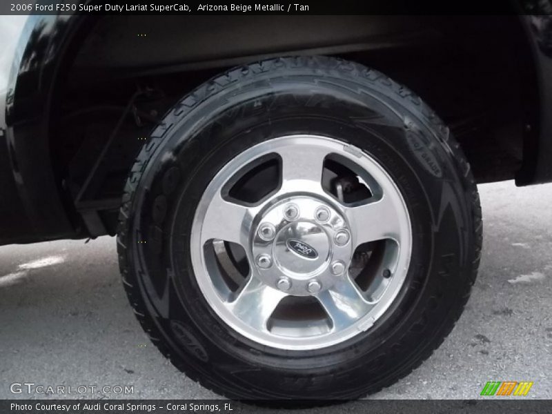 Arizona Beige Metallic / Tan 2006 Ford F250 Super Duty Lariat SuperCab