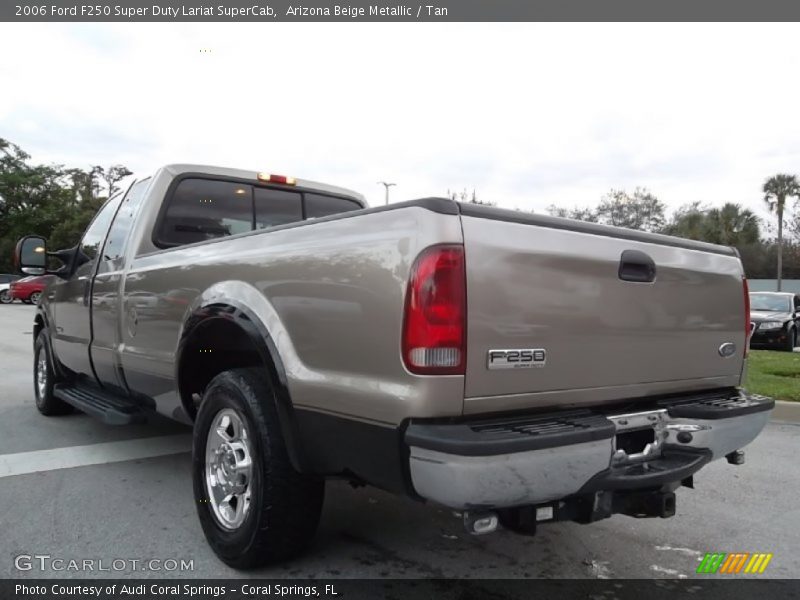 Arizona Beige Metallic / Tan 2006 Ford F250 Super Duty Lariat SuperCab