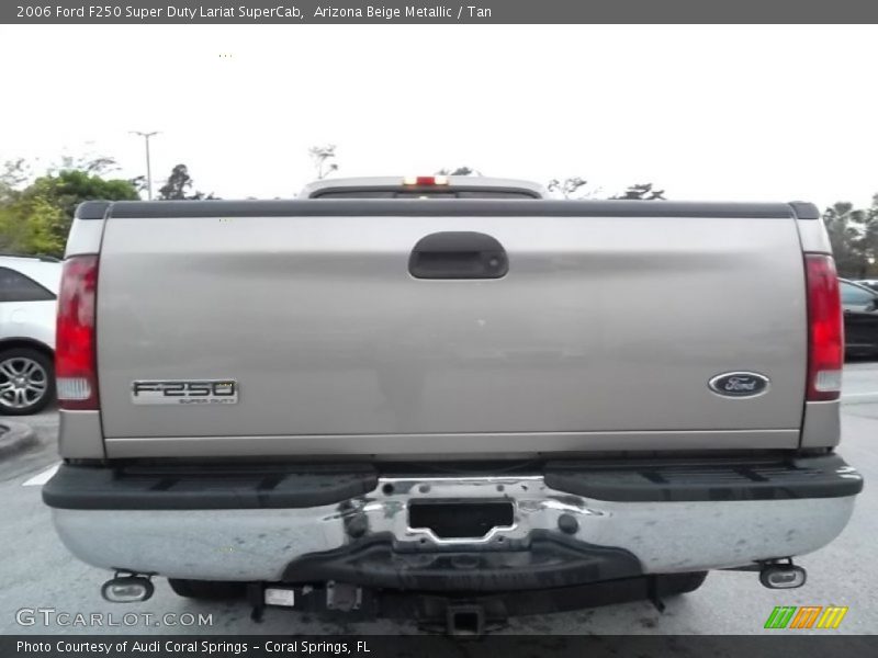 Arizona Beige Metallic / Tan 2006 Ford F250 Super Duty Lariat SuperCab