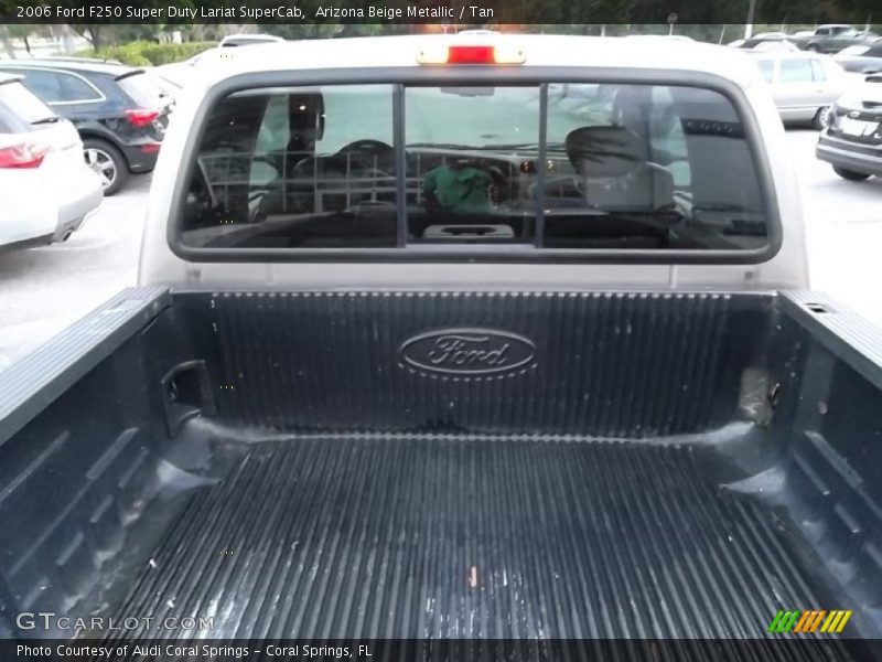 Arizona Beige Metallic / Tan 2006 Ford F250 Super Duty Lariat SuperCab