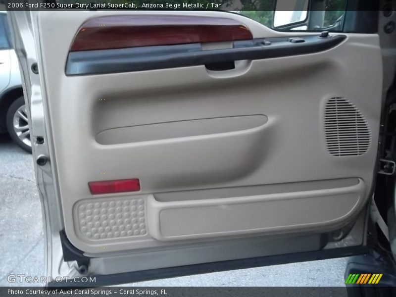 Arizona Beige Metallic / Tan 2006 Ford F250 Super Duty Lariat SuperCab