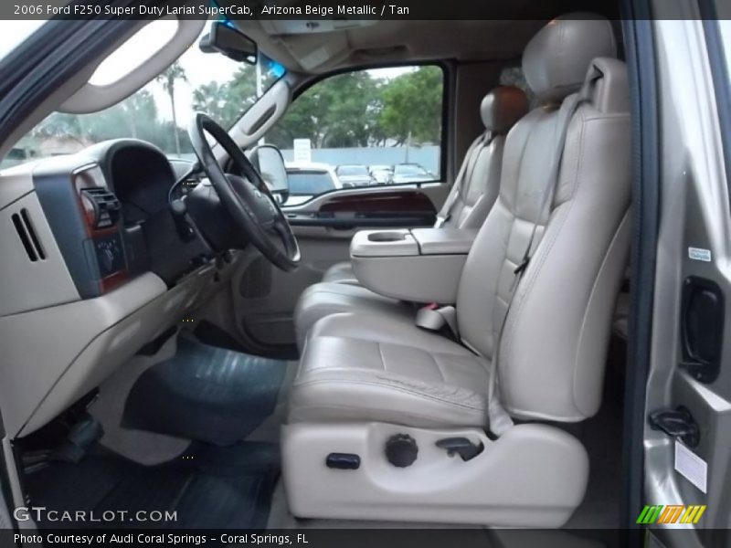 Arizona Beige Metallic / Tan 2006 Ford F250 Super Duty Lariat SuperCab