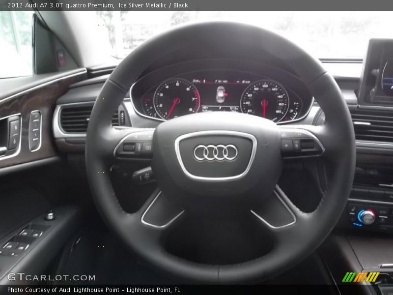 Ice Silver Metallic / Black 2012 Audi A7 3.0T quattro Premium