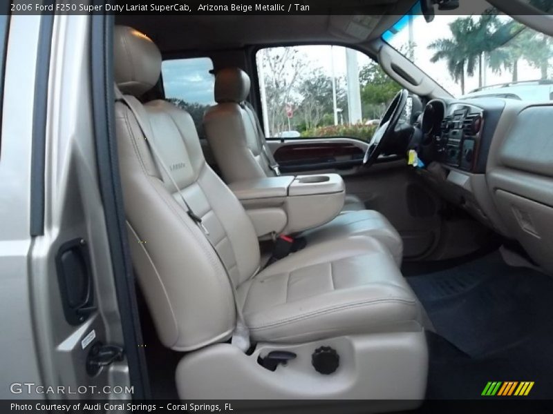 Arizona Beige Metallic / Tan 2006 Ford F250 Super Duty Lariat SuperCab