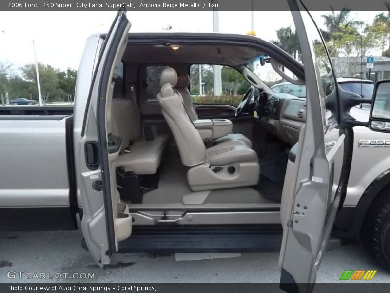 Arizona Beige Metallic / Tan 2006 Ford F250 Super Duty Lariat SuperCab
