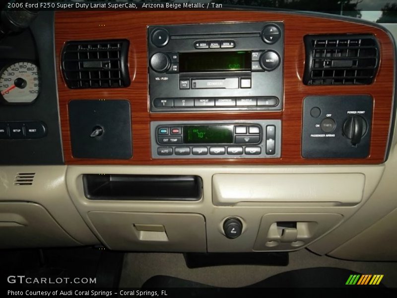 Arizona Beige Metallic / Tan 2006 Ford F250 Super Duty Lariat SuperCab